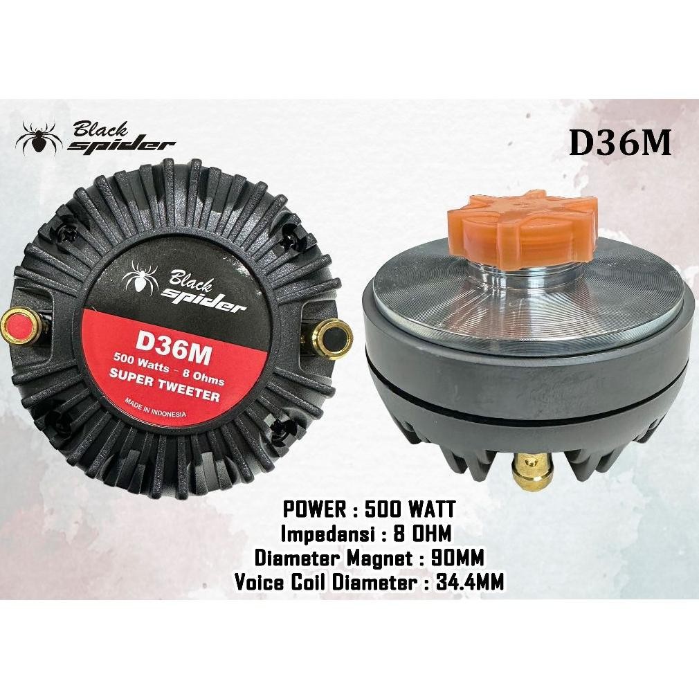 ready  Driver Tweeter Black Spider BS D36M