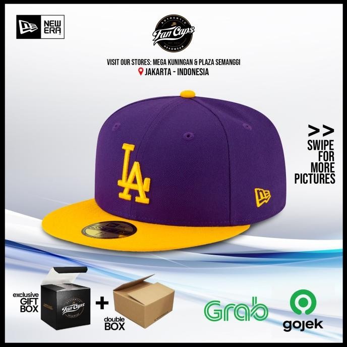 [AUTHENTIC] Los Angeles Dodgers Purple and Gold 59FIFTY | Topi New Era