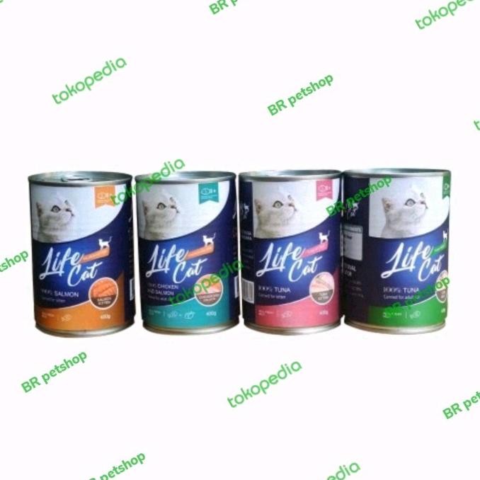 TERMURAH - Makanan Kucing Life Cat Kaleng Kitten Adult 1dus LifeCat Kaleng 1 dus