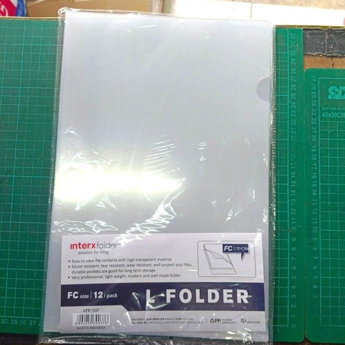 

new !!! File - Inter X Folder - Map L / clear sleeve F4 folio(Pak 12 Pcs) murah