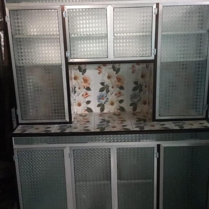 RAK PIRING 2 PINTU LEMARI PIRING 2 PINTU RAK PIRING ALUMUNIUM 4 PINTU