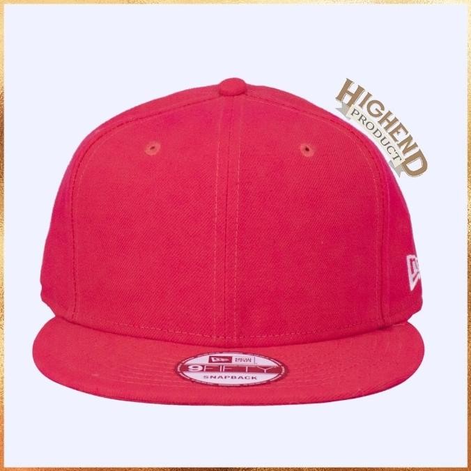 Topi New Era Blank Imperial Red 9FIFTY Snapback 100% Original