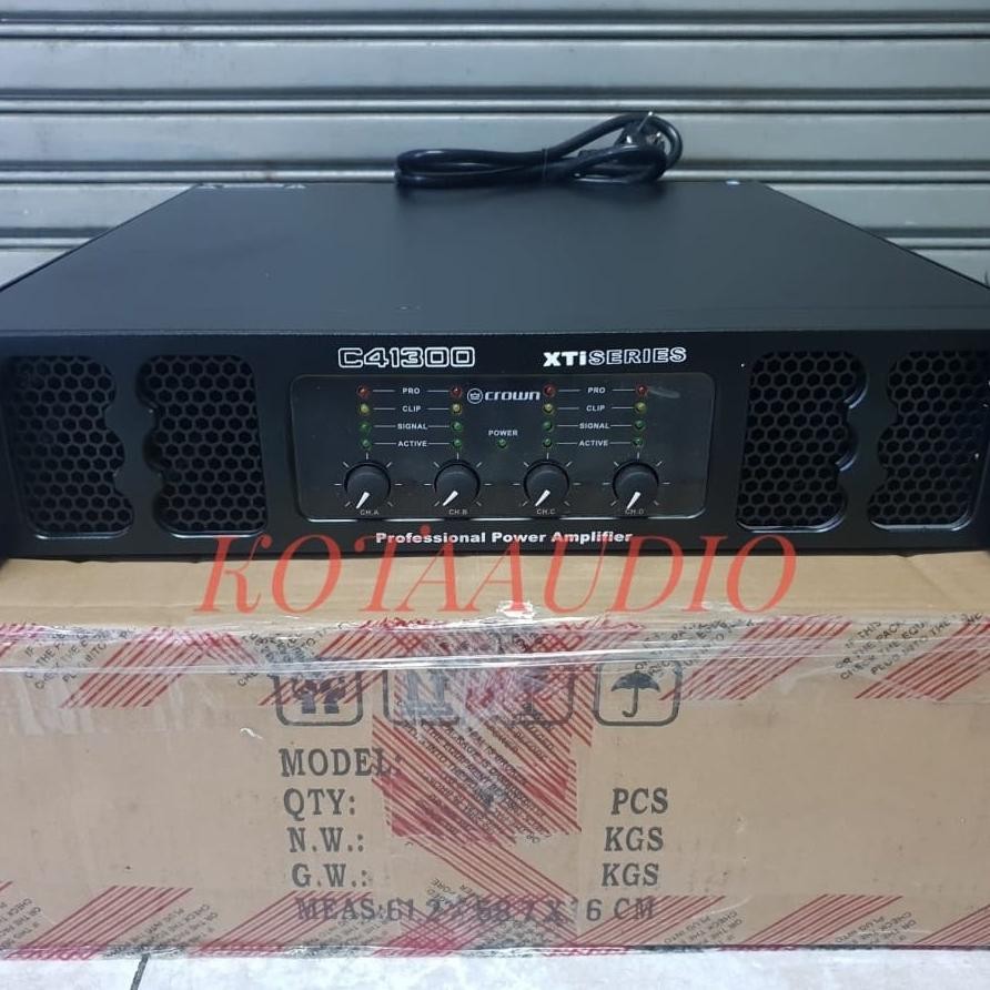 ready  Power Amplifier Crown C41300 XTI Series C41300XTI 4Channel 4X1300 Watt