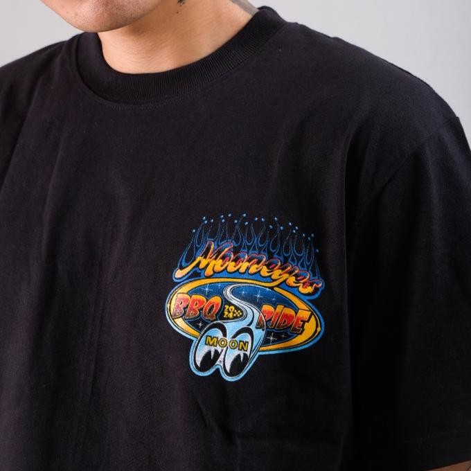 new  BBQ RIDE 11 2024 X MOONEYES T-SHIRT murah