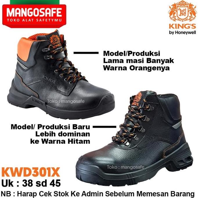 Safety Shoes KINGS KWD 301X / Sepatu Proyek Semi Boot Bertali KWD301X  / Kings By Honeywell KWD 301 