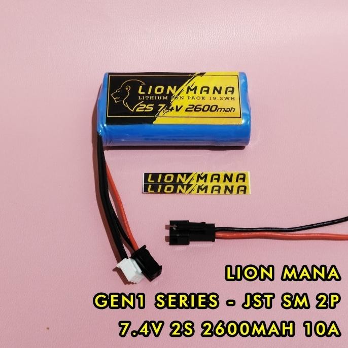 Murah battery remote transmitter rc liion 2s 7,4v 2600mah jst sm 2 3 pin Non COD