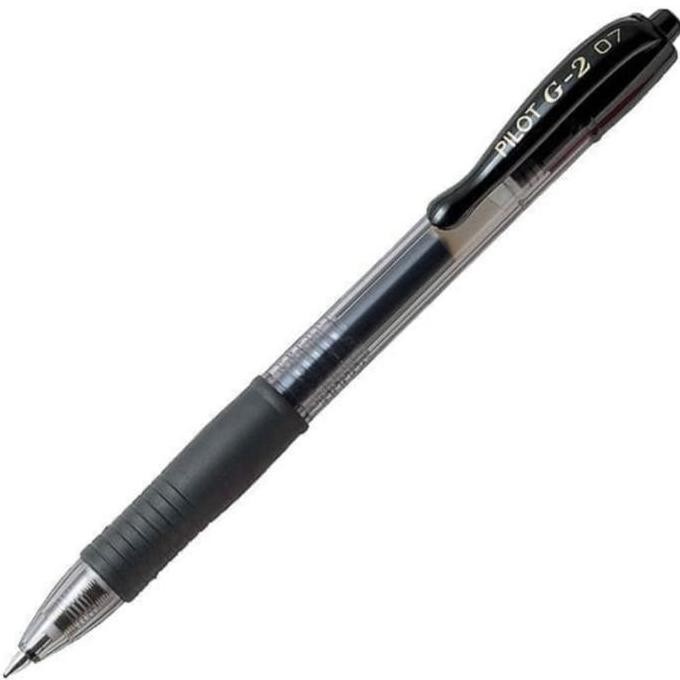 

pulpen - ballpoint PILOT G2 (0.5) hitam 1 lusin