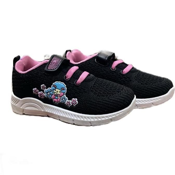 SEPATU ANAK CEWE NEW ERA - RATU MINI 01 - HITAM/MERAH FUSHIA