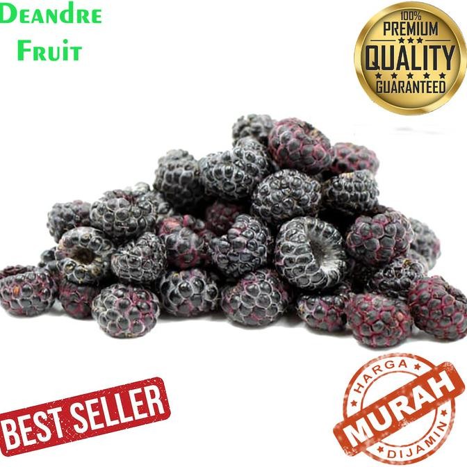 

Diskon! GROSIR MURAH 1kg Buah Raspberry Frozen IQF Buah Beku Black Hitam