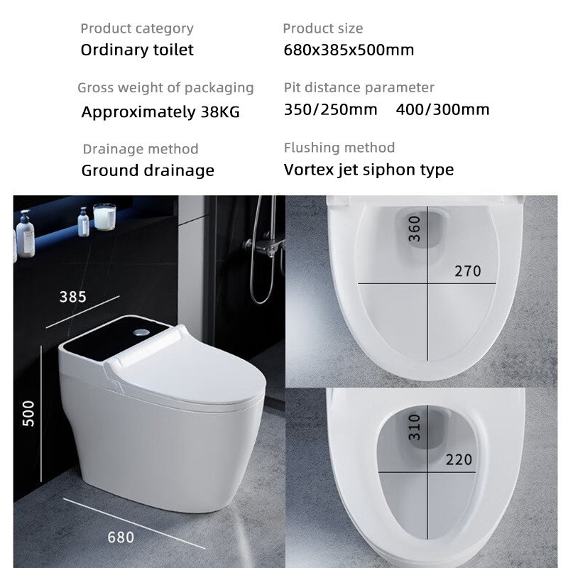 D3W Produk terbaik Aliyado Smart Toilet Kloset Duduk toilet Automatic Hygiene Bidet Wash Foot kick