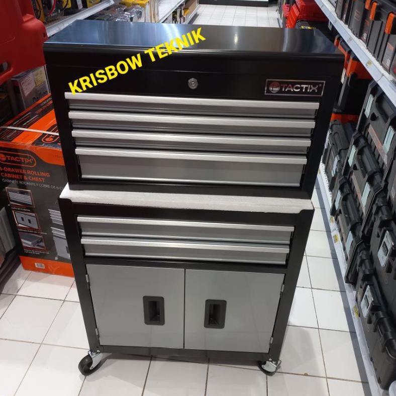 TROLI BENGKEL / SALON RAK KABINET PERKAKAS 6 LACI DRAWER TAXTIC