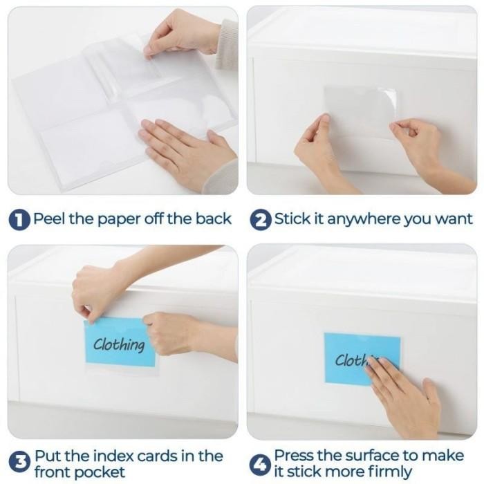 

8Pcs/16Pcs Holder Label Mika Label Harga Pricetag Self Adhesive Label Holder