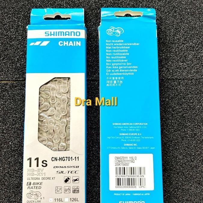 RANTAI SEPEDA 11 SPEED SHIMANO CN HG 701