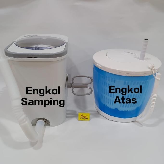 Mesin Cuci & Pengering Manual Tanpa Listrik - Ember Cuci Baju Portabel HFS