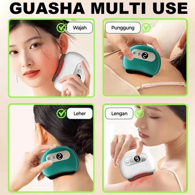 GUASHA Alat Wajah Dan Badan GUASHA ELEKTRIK SENSASI Panas Dan Ge Massage Pengencang wajah