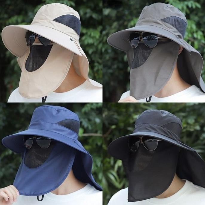 Original Topi Golf Bucket Visor Anti UV Pria Wanita Import - Topi Golf Cadar