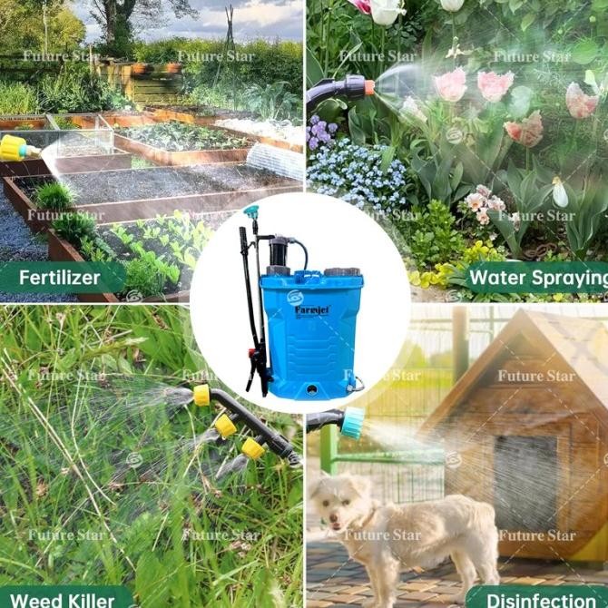 Sni Merek Farmjet Guarantee Original  Sprayer Elektrik Tangki 16 Liter Alat Semprot Tangki Semprotan