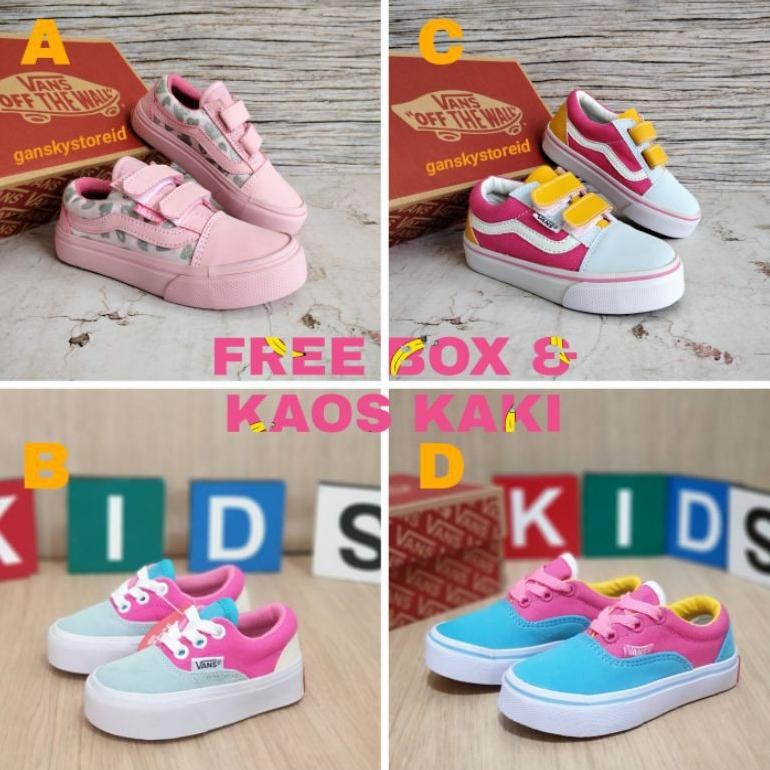 ''Terlaris" Sepatu Anak Perempuan Premium High Quality Sepatu Vans Anak Kids Anak Anak Sneakers Anak