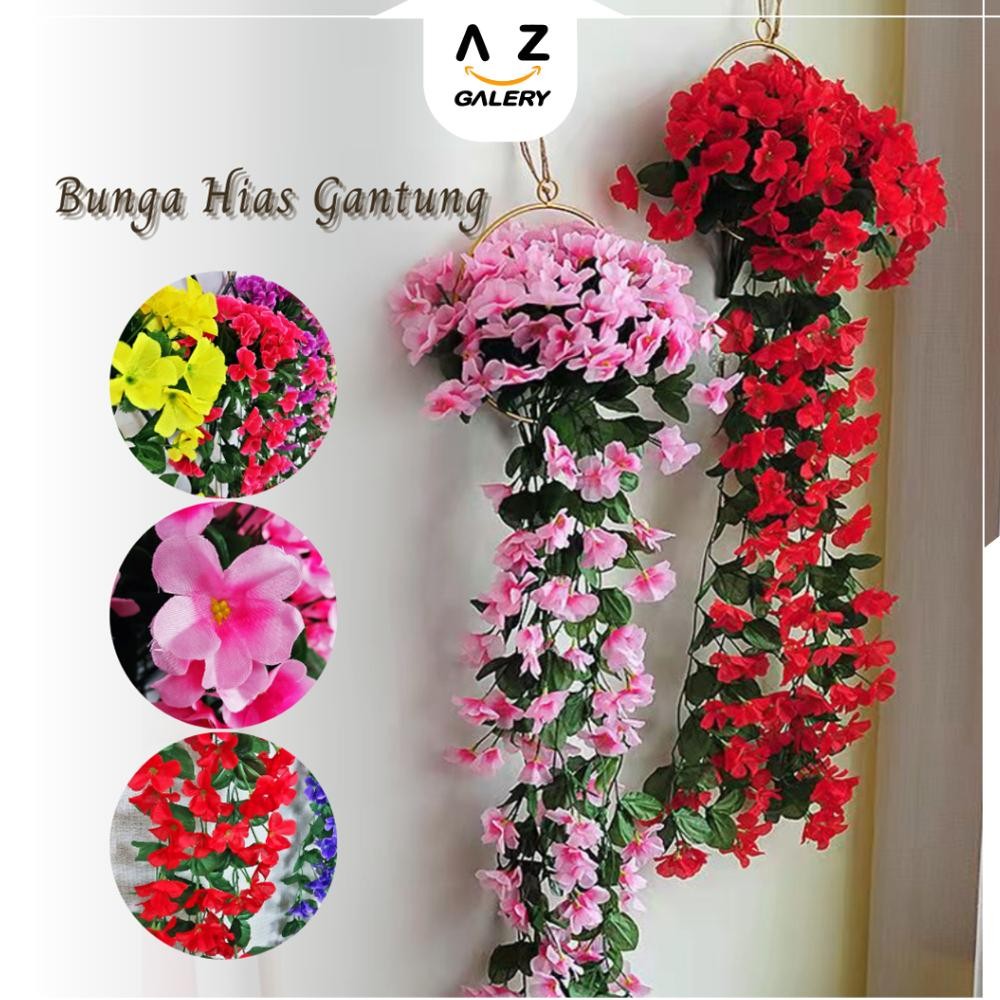 Bunga Juntai Hias Plastik Gantung Rambat Hiasan Dinding Rumah Artificial Flower Bunga Kembang PBP94