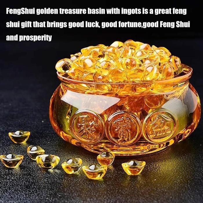 100Pcs  Yen Bao Mini Dekorasi Yuan Bao Yuan Bao Lucky Batu Kristal Yuan Bao