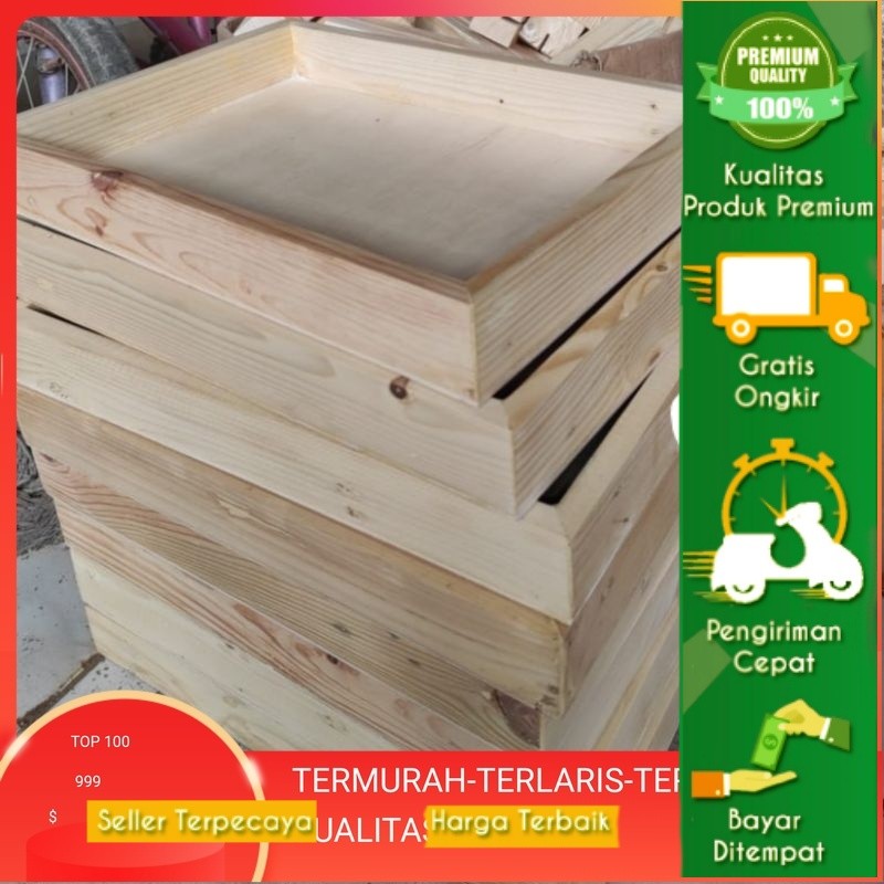 kotak seserahan / kotak hantaran / tray hampers kayu 1 set