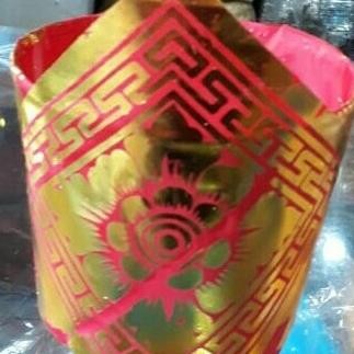 ] tempat daksina aluminium kain merah