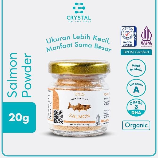 

Crystal of the Sea - (20gr) Salmon Powder / Bubuk Ikan Salmon / Kaldu MPASI / Ikan Salmon kaldu Soup Masakan
