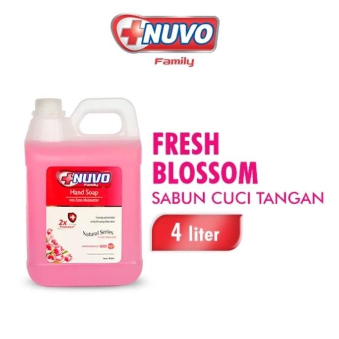 TERMURAH - sabun cuci tangan nuvo 4 liter merah pink