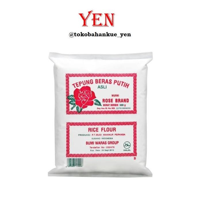 

Terlaris Rose Brand Tepung Beras Putih / Rice Flour 500Gr