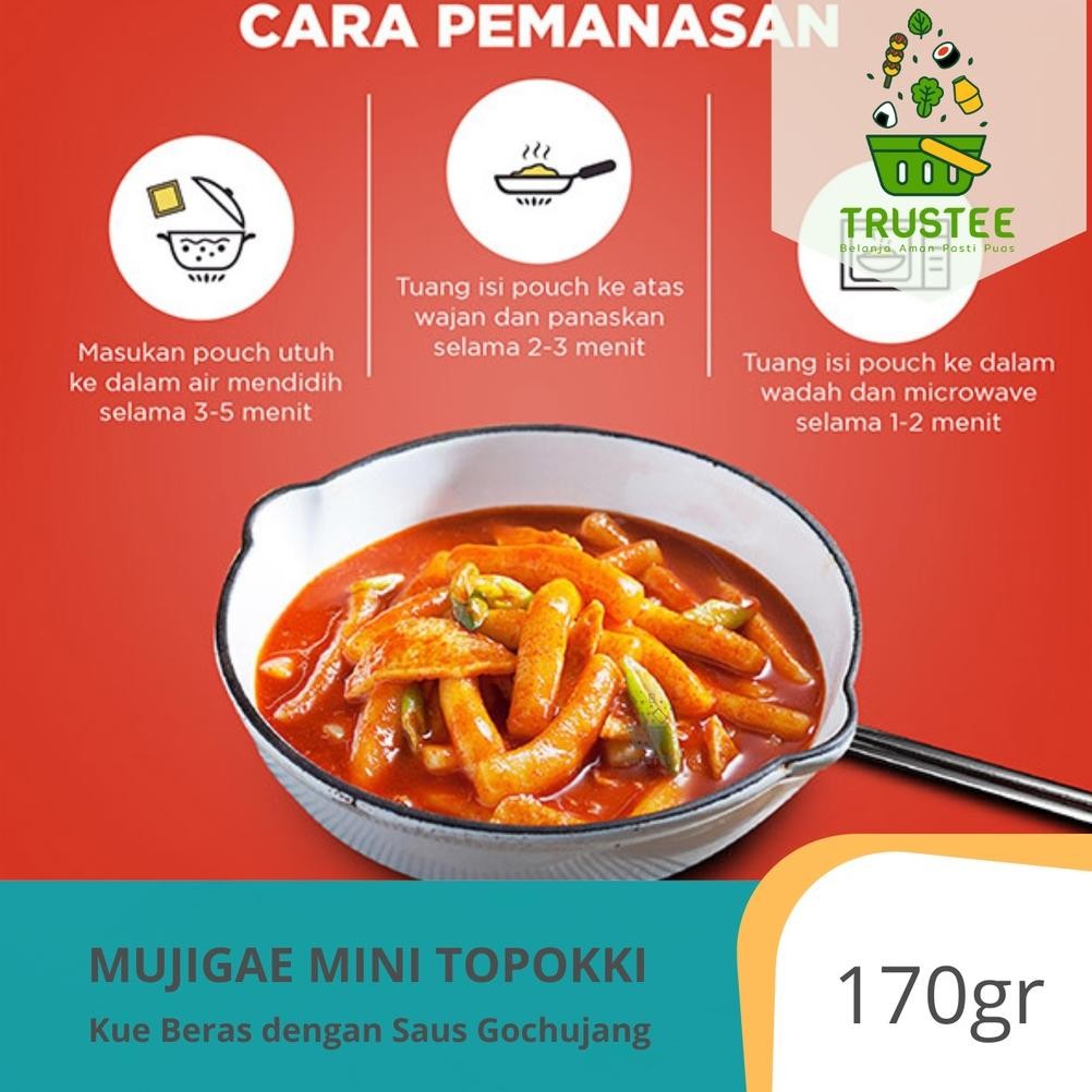 

FE24 dgf-4 Mujigae Topokki Tteokbokki Kue Beras Saus Gochujang Instan Halal 180gr Terlaris Termurah