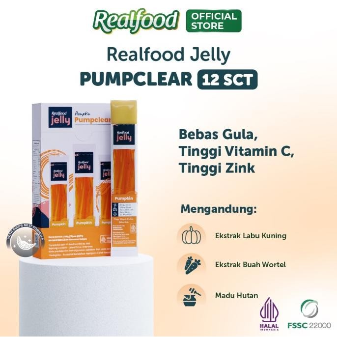 

Realfood Jelly Pumpclear Sarang Burung Walet Dengan Vitamin C, Ekstrak Wortel Dan Labu Kuning Original Dan Terlaris
