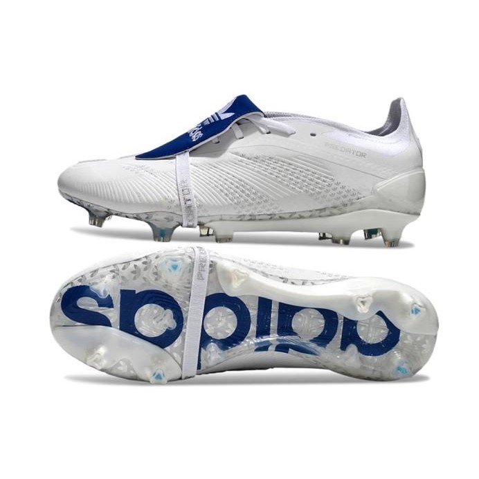 Terlaris Sepatu Bola Predator Tongue Elite David Beckham White Blue Fg
