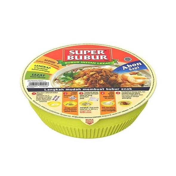 

Super Bubur Abon Sapi Cup 67G