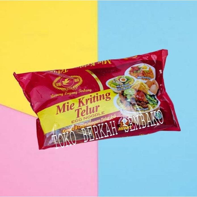 

Terlaris Mie Keriting Telor Burung Layang Terbang 130Gr / Mie Kriting Telur