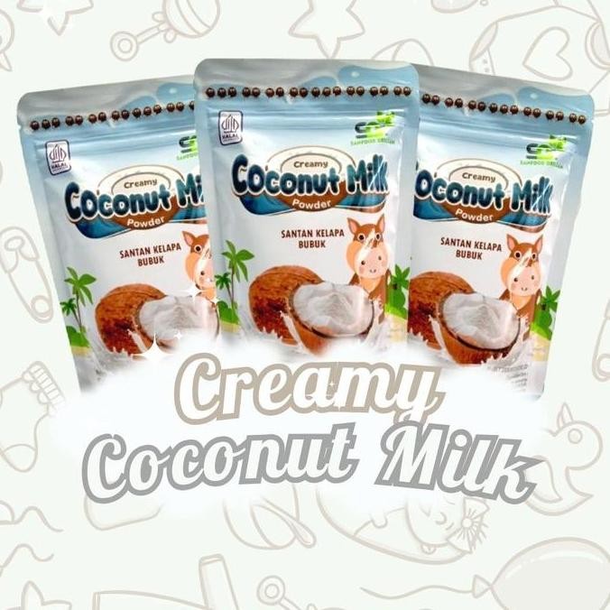 

Sanfood Creamy Coconut Milk 150 gr Santan Kelapa Bubuk Bumbu Masak MPASI Rendah gula