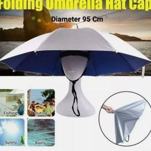 ready Payung Topi Besar Ukuran Diameter 95Cm-Topi Payung Mancing Hiking Outd