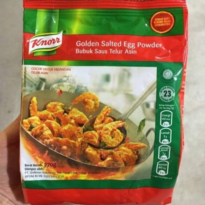 

KNORR GOLDEN SALTED EGG POWDER 270 GR | BUMBU | MASAK | PENYEDAP