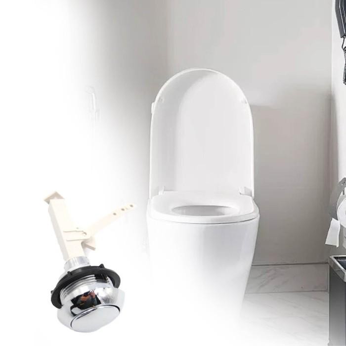 Tombol Pembilas Toilet Single Flush Bundar Universal,Tombol Kloset,Tuas Siram Flush Toilet