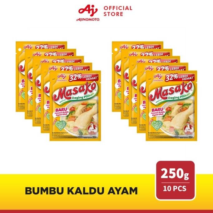

Terbaru Masako Bumbu Kaldu Ayam Penyedap Rasa 250 gram (10pcs)
