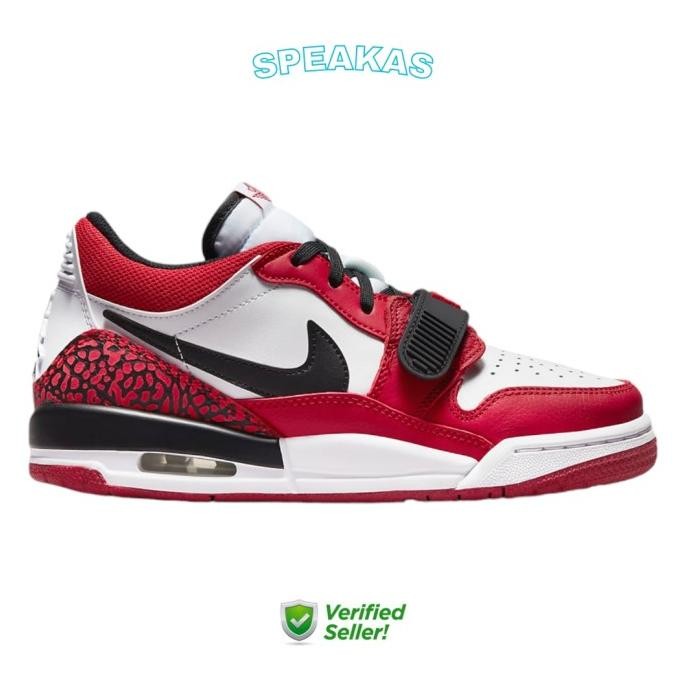 TERBARU - Nike Air Jordan Legacy 312 Low White Black Gym Red (GS) Original BNIB