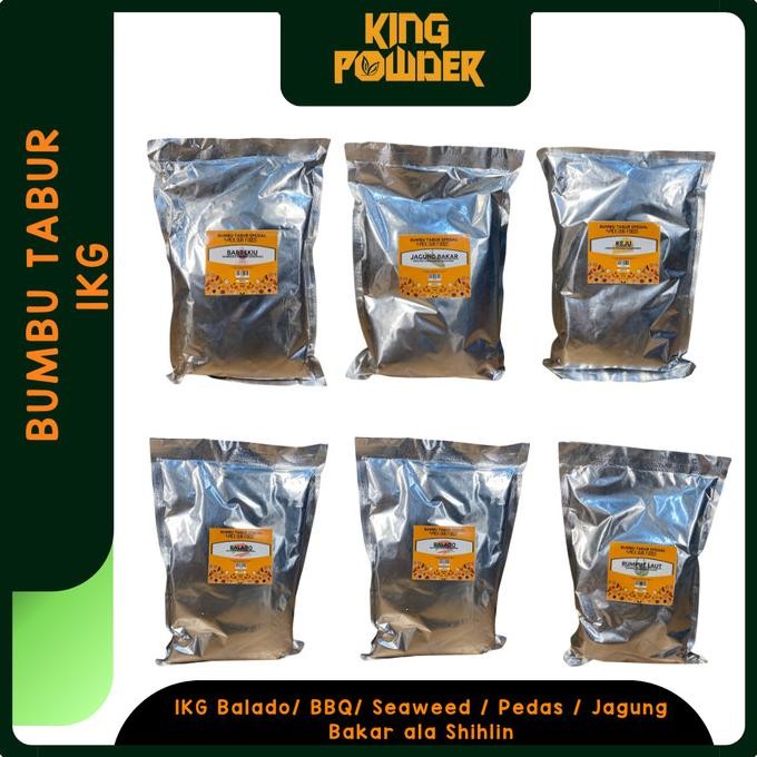 

Terbaru Bubuk Tabur Pedas/seaweed/balado/bbq/jagung bakar/ Keju Bubuk 1KG