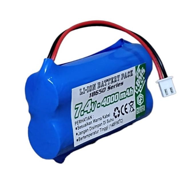 ready Batrai RC/ Speaker & 2X 18650-2S 4000mAh 7.4V Protetor BMS 4.5A XH 2