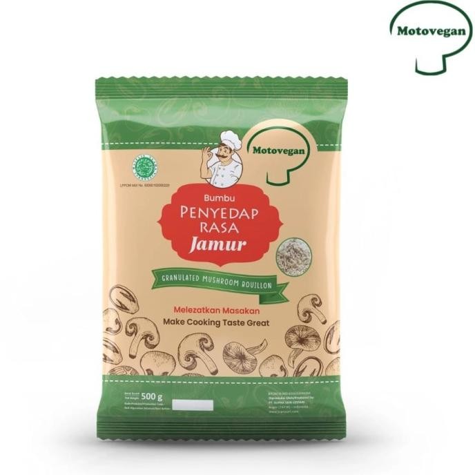 

Terbaru Bumbu Penyedap Rasa dari Jamur - Kaldu Jamur Moto Vegan 500 gr non MSG