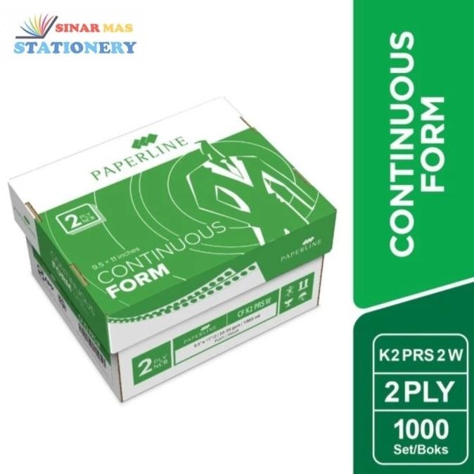 

TERLARIS - Continuous Form K2 PRS 2 Warna Paperline/ Kertas Continous Form K2 Play bagi 2 Warna Paperline