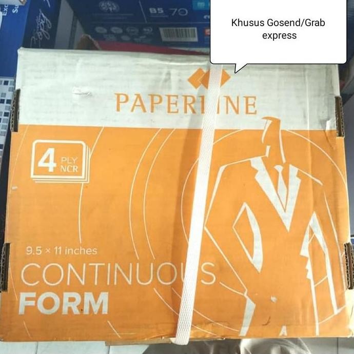 

TERBARU - Kertas Continuous Form 4 PLY PRS 9.5" x 11"|55-50-50-55 gsm|500 sets
