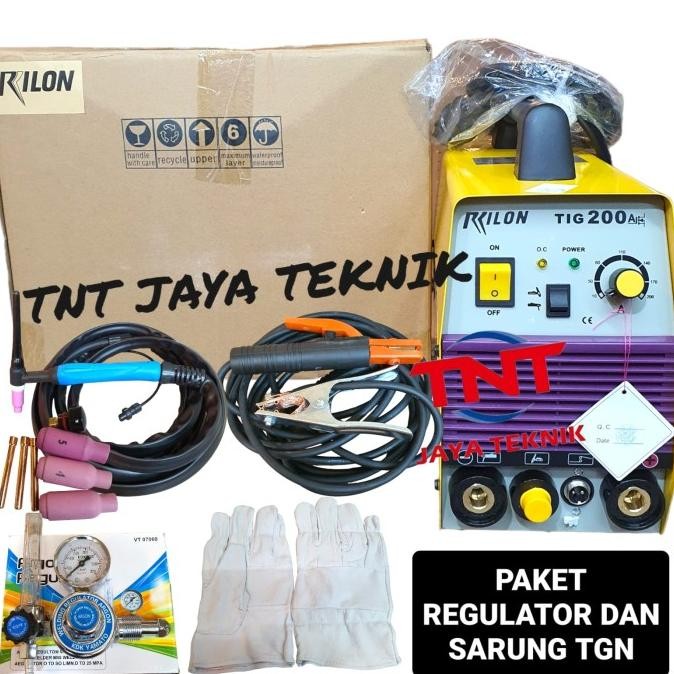 Rilon Tig 200 A Mesin Las Argon Rilon Tig 200A / Trafo Las Argon Rilon Tig 200 A New Stok