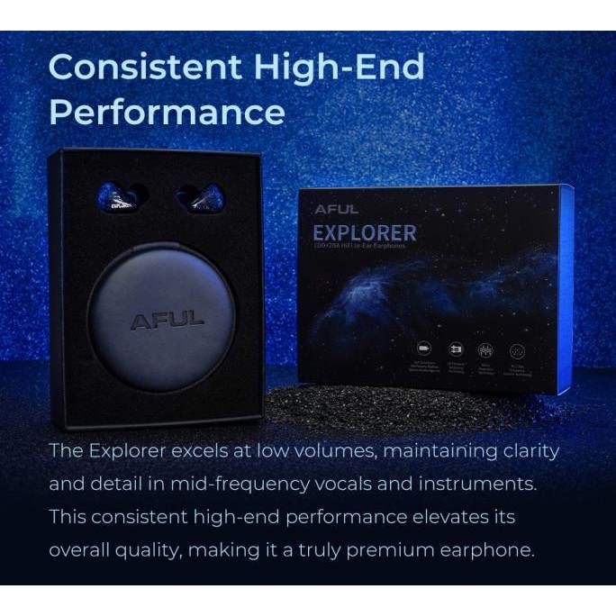Murah Aful Explorer High Performance 1Dd+2Ba Hybrid Drivers In-Ear Iem