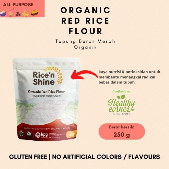 

Terlaris Organic Red Rice Flour ( Tepung Beras Merah Organik ) 250 G