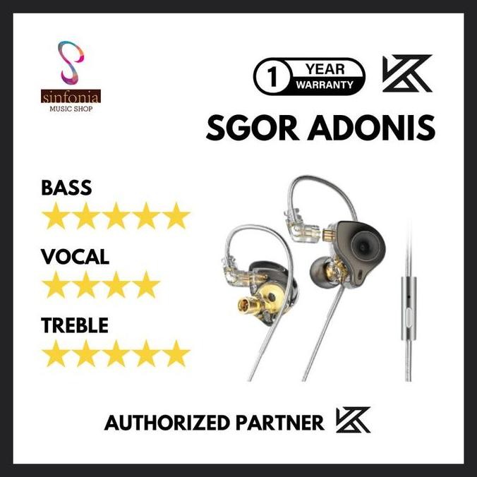 Sale Sgor Adonis Hybrid Dual Driver In Ear Earphone With Mic