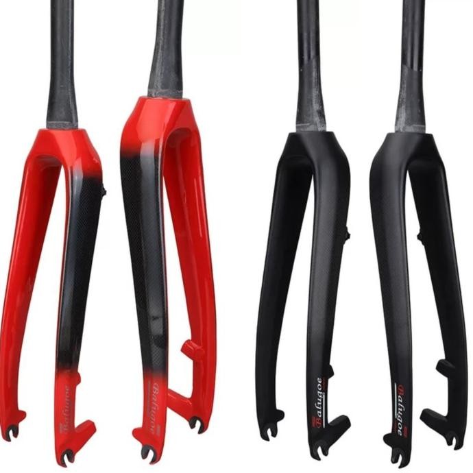 Promo Balugoe Fork Carbon Rigid Tapered Fork Taper Sepeda Roadbike Mtb Grave